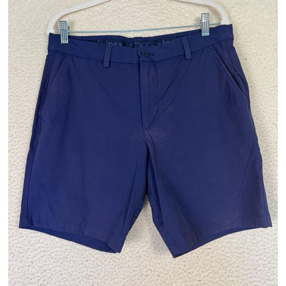 Vineyard‎ Vines Shorts Mens 32 Blue Chino Microfiber Stretch Lined 9 In